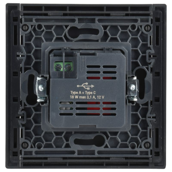 купить Фортепиано серый механизм USB A+C скрытая 2-ая 18Вт в Чебоксарах Фортепиано серый механизм USB A+C скрытая 2-ая 18Вт