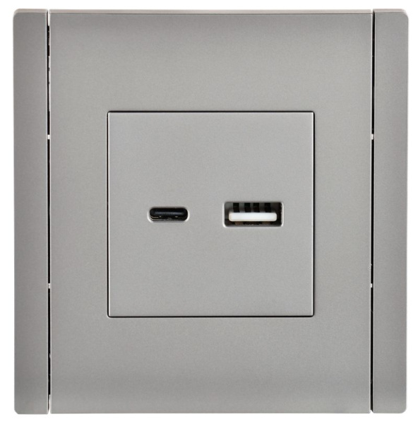 купить Фортепиано сталь механизм USB A+C скрытая 2-ая 3,1А в Чебоксарах Фортепиано сталь механизм USB A+C скрытая 2-ая 3,1А