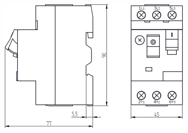 купить Автомат защиты двигателя 4-6,3А ПРК32 КЭАЗ в Чебоксарах Автомат защиты двигателя 4-6,3А ПРК32 КЭАЗ