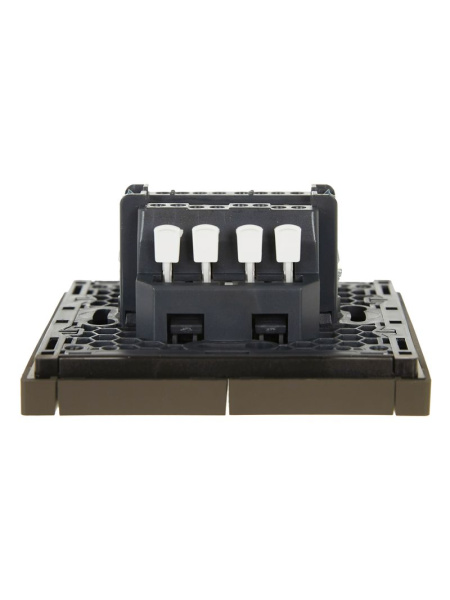 купить Фортепиано серый переключатель 2кл с подсветкой скрытая 10А IP20  в Чебоксарах Фортепиано серый переключатель 2кл с подсветкой скрытая 10А IP20