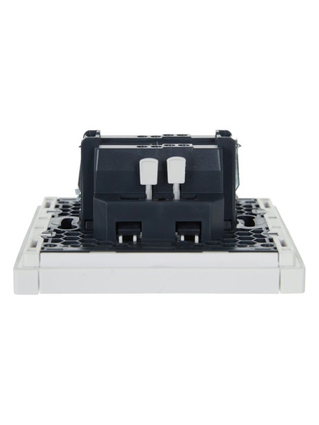 купить Фортепиано белый выключатель 1кл с подсветкой скрытая 10А IP20  в Чебоксарах Фортепиано белый выключатель 1кл с подсветкой скрытая 10А IP20