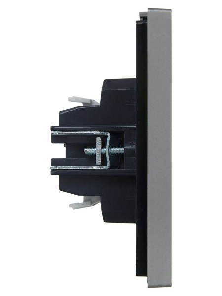 купить Фортепиано сталь выключатель 1кл скрытая 10А IP20  в Чебоксарах Фортепиано сталь выключатель 1кл скрытая 10А IP20