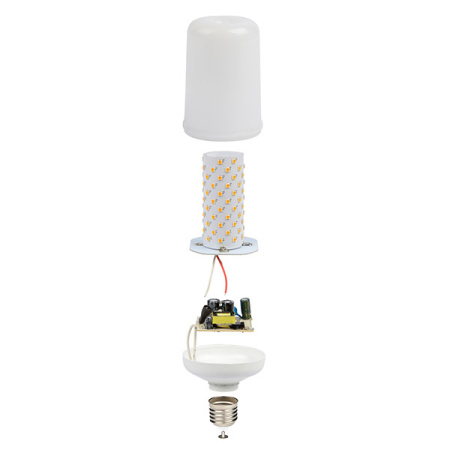 купить Лампа свд LED-L60-6W/Flame/E27/PLD01WH Uniel в Чебоксарах Лампа свд LED-L60-6W/Flame/E27/PLD01WH Uniel