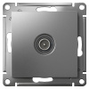 AtlasDesign сталь розетка TV оконечная скрытая 1-ая