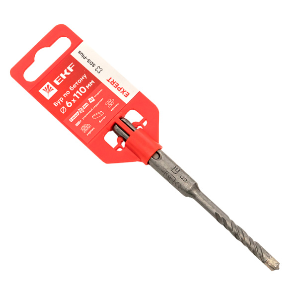 купить Бур SDS+ 6*50(110)мм EKF Master в Чебоксарах Бур SDS+ 6*50(110)мм EKF Master