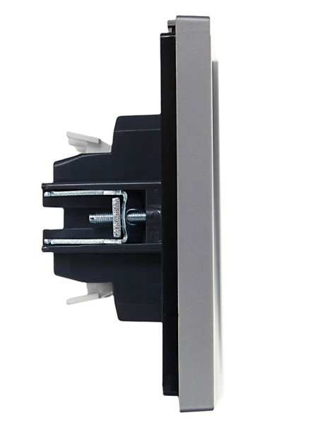 купить Фортепиано сталь переключатель 2кл с подсветкой скрытая 10А IP20  в Чебоксарах Фортепиано сталь переключатель 2кл с подсветкой скрытая 10А IP20