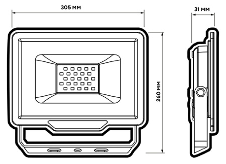 Прожектор свд 150Вт 6500К 15000лм темно-серый IP65 120° PFL-C3 Jazzway 