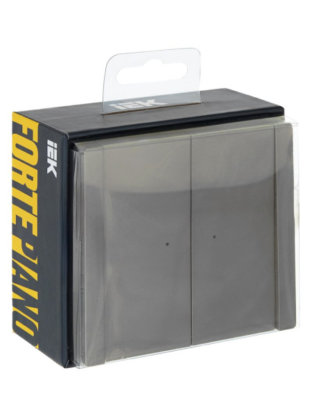 купить Фортепиано сталь выключатель 2кл с подсветкой скрытая 16А IP20  в Чебоксарах Фортепиано сталь выключатель 2кл с подсветкой скрытая 16А IP20